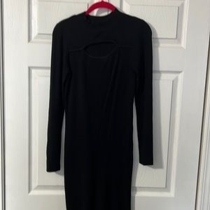 Black sweater dress